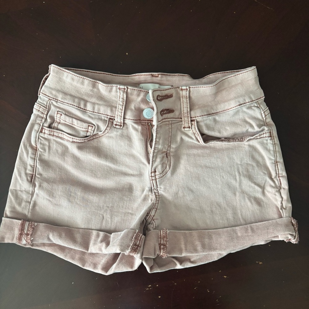 SO Pink Jean Shorts Casual Style
